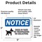 Signmission Dogs In Yard No Trespassing Sign, Vinyl Decal, 5in W x 3.5in L, 2PK OS-2PACK-NS-D-35-L-11440 - alternate 5